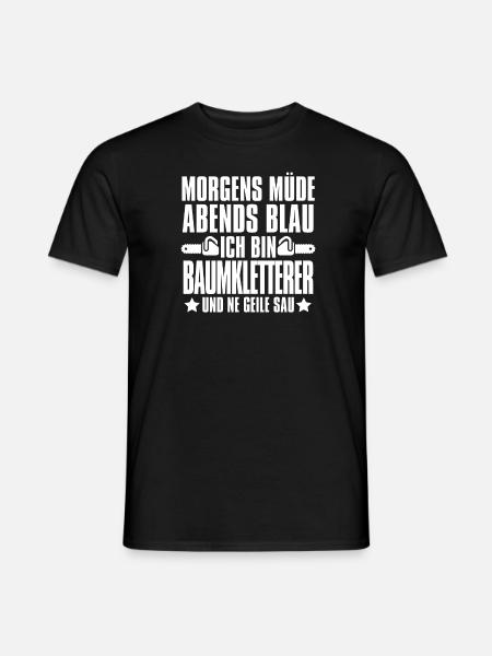 Baumpfleger Baumkletterer Arborist - Männer T-Shirt - Schwarz