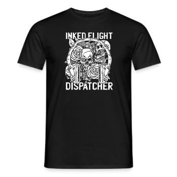 Crâne du centre de contrôle des appels d’urgence - T-shirt homme - noir - Devant - AI Model Male 178 light (178cm)