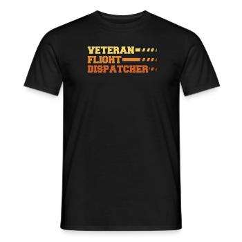 Vétéran du centre de contrôle des appels d’urgence - T-shirt homme - noir - Devant - AI Model Male 178 light (178cm)