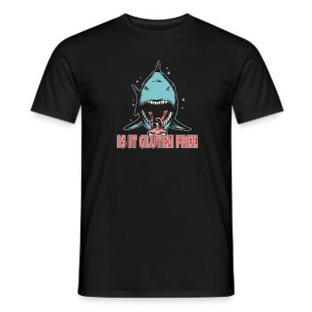Gluten free - Men's T-Shirt - black - Front - AI Model Male 178 light (178cm)