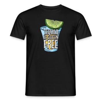 Gluten Free Tequila - Men's T-Shirt - black - Front - AI Model Male 178 light (178cm)