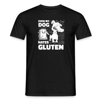 Gluten Free Dog - Men's T-Shirt - black - Front - AI Model Male 178 light (178cm)