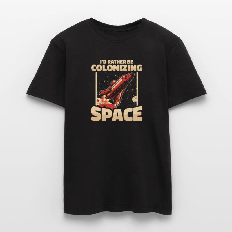 espace, espace, fusée, colonisation de l’espace T-shirt homme