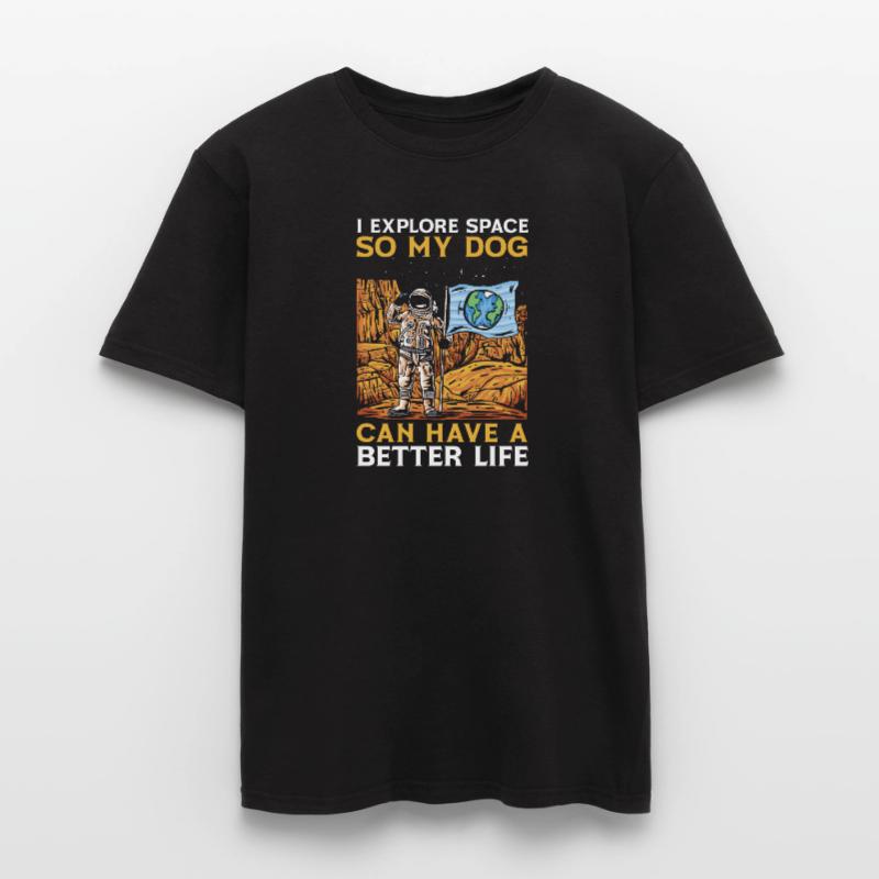Espace Chien de l’espace Colonisation de l’espace T-shirt homme