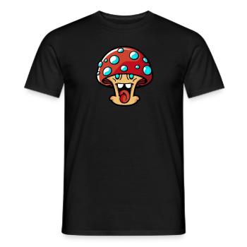 Champignons cueilleurs de champignons - T-shirt homme - noir - Devant - AI Model Male 178 light (178cm)