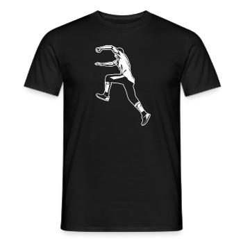 Parkour - Männer T-Shirt - Schwarz - Vorne - AI Model Male 178 light (178cm)
