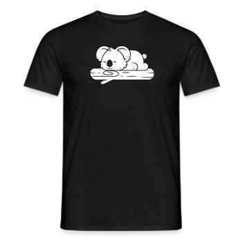 Koalabär Zweig - Männer T-Shirt - Schwarz - Vorne - AI Model Male 178 light (178cm)