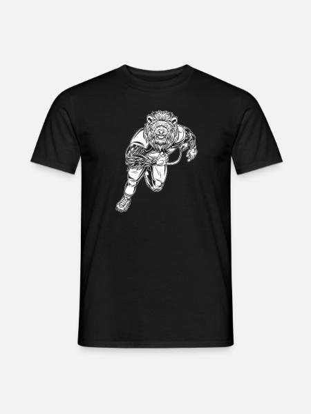 Rugby Lion - Men's T-Shirt - black