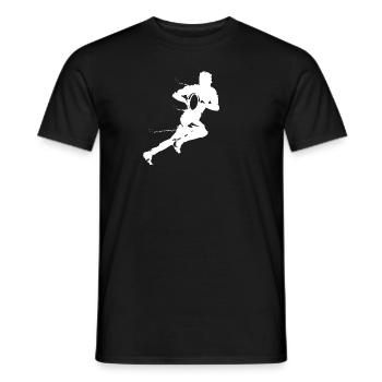 Rugby Sports - Men's T-Shirt - black - Front - AI Model Male 178 light (178cm)