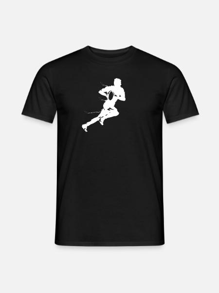Rugby Sport - Männer T-Shirt - Schwarz