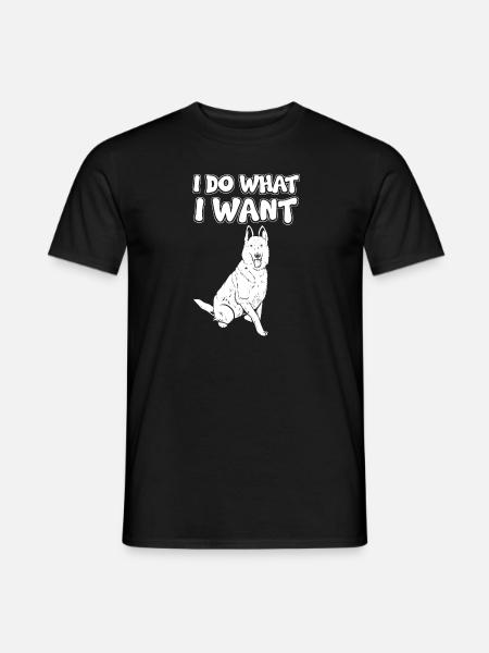 I don't care dog - Men's T-Shirt - black