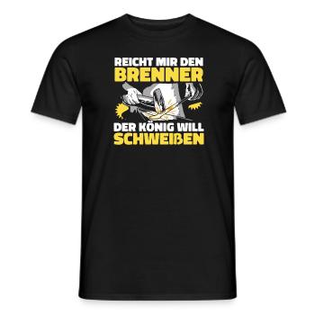 Schmied Metallbauer Witzig - Männer T-Shirt - Schwarz - Vorne - AI Model Male 178 light (178cm)