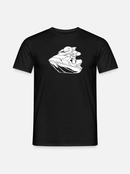 Jet Ski Shark - Men's T-Shirt - black
