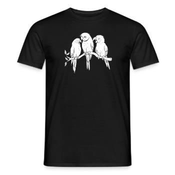 Parrot Branch - Men's T-Shirt - black - Front - AI Model Male 178 light (178cm)