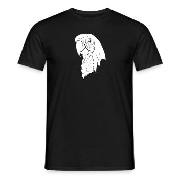 Perroquet - T-shirt homme - noir - Devant - AI Model Male 178 light (178cm)