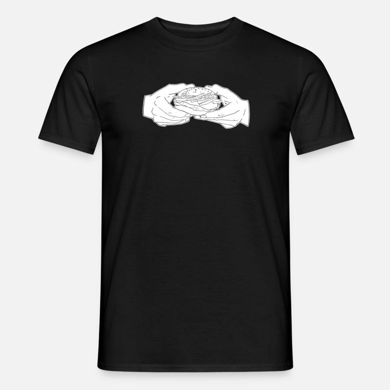 Vegetarisch Vegetarier - Männer T-Shirt - Schwarz