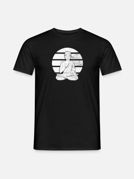 Bouddha bouddhiste - T-shirt homme - noir
