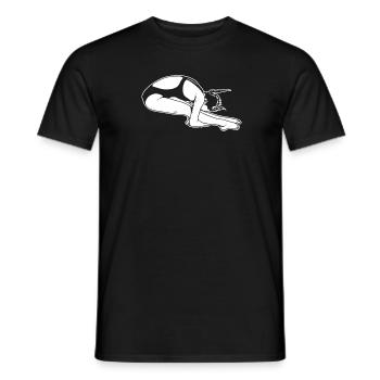 Diving Diver - Men's T-Shirt - black - Front - AI Model Male 178 light (178cm)