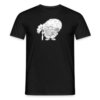 Cueilleur de champignons - T-shirt homme - noir - Devant - AI Model Male 178 light (178cm)