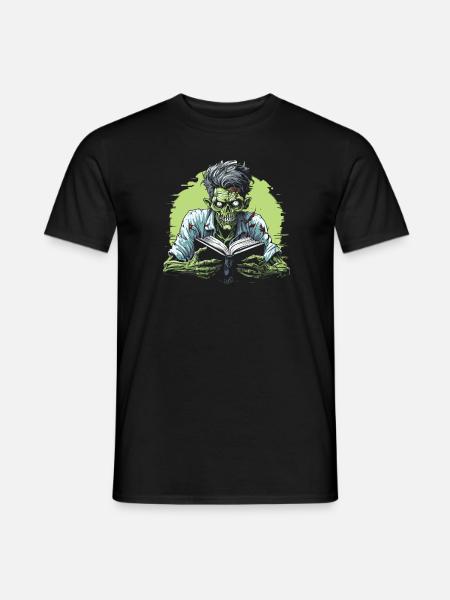 Bookworm Bookworm Zombie - Men's T-Shirt - black