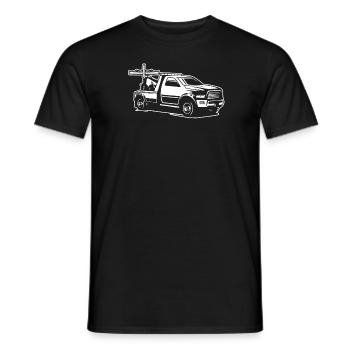 Abschleppdienst Abschlepper - Männer T-Shirt - Schwarz - Vorne - AI Model Male 178 light (178cm)