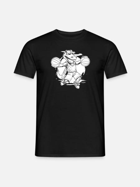 Basketball Basketball Player T Rex - Men's T-Shirt - black