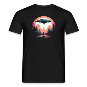 Alien Außerirdischer - T-shirt homme - noir - Devant - AI Model Male 178 light (178cm)
