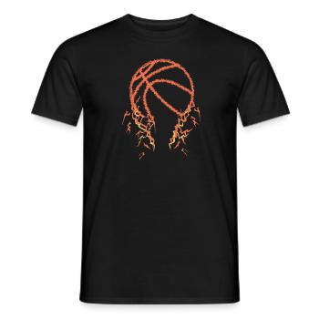Joueur de basket-ball - T-shirt homme - noir - Devant - AI Model Male 178 light (178cm)