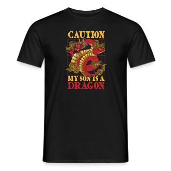 Jahr Des Drachen 2024 - Männer T-Shirt - Schwarz - Vorne - AI Model Male 178 light (178cm)