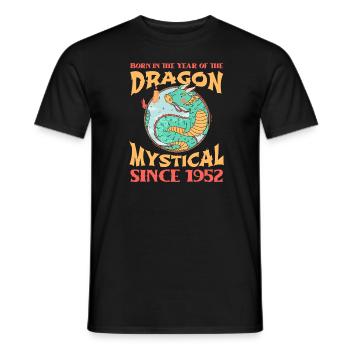Année du Dragon 2024 - T-shirt homme - noir - Devant - AI Model Male 178 light (178cm)