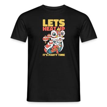 Année du Dragon 2024 - T-shirt homme - noir - Devant - AI Model Male 178 light (178cm)