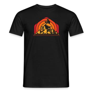 Mx Motocross Dirt Bike - T-shirt homme - noir - Devant - AI Model Male 178 light (178cm)