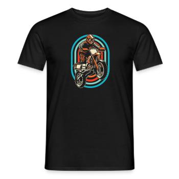 Mx Motocross Dirt Bike - T-shirt homme - noir - Devant - AI Model Male 178 light (178cm)