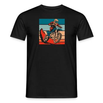 Mx Motocross Dirt Bike - T-shirt homme - noir - Devant - AI Model Male 178 light (178cm)