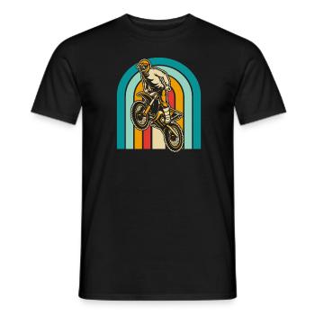 Mx Motocross Dirt Bike - T-shirt homme - noir - Devant - AI Model Male 178 light (178cm)