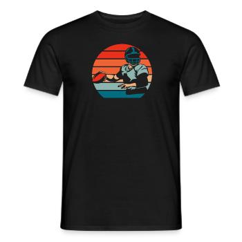 American Football - Männer T-Shirt - Schwarz - Vorne - AI Model Male 178 light (178cm)