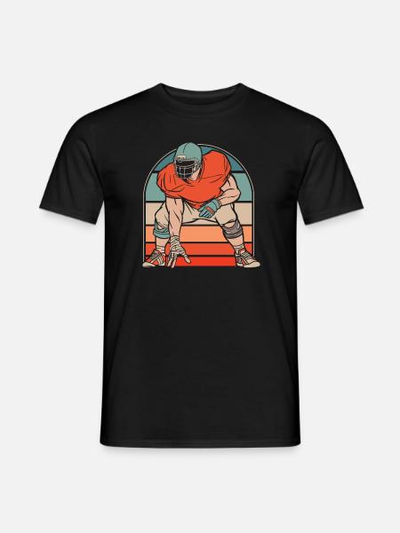 American football - Men's T-Shirt - black