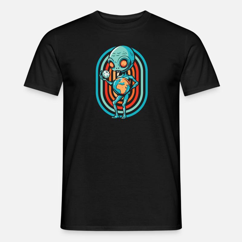 Alien Außerirdischer - Männer T-Shirt - Schwarz