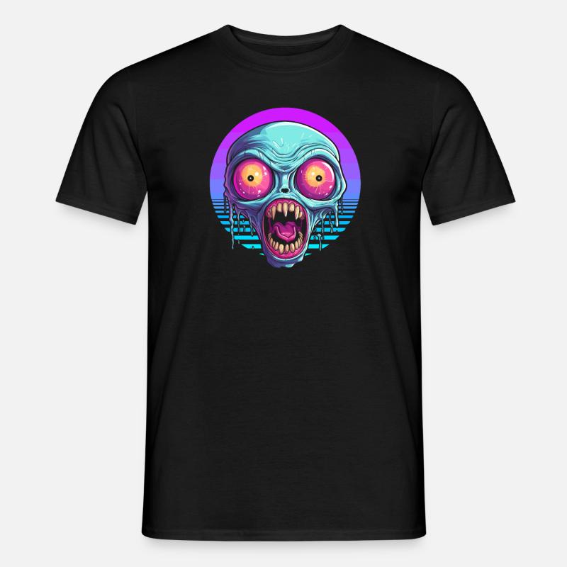 Alien Außerirdischer - Men's T-Shirt - black