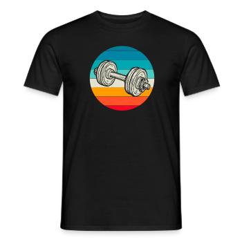 Fitness - Men's T-Shirt - black - Front - AI Model Male 178 light (178cm)
