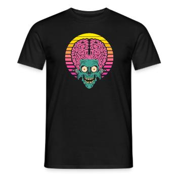 Cerveau extraterrestre extraterrestre - T-shirt homme - noir - Devant - AI Model Male 178 light (178cm)