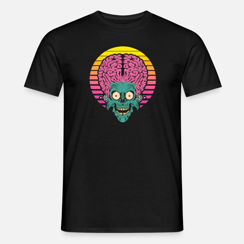 Alien Alien Brain - Men’s T-shirt - black