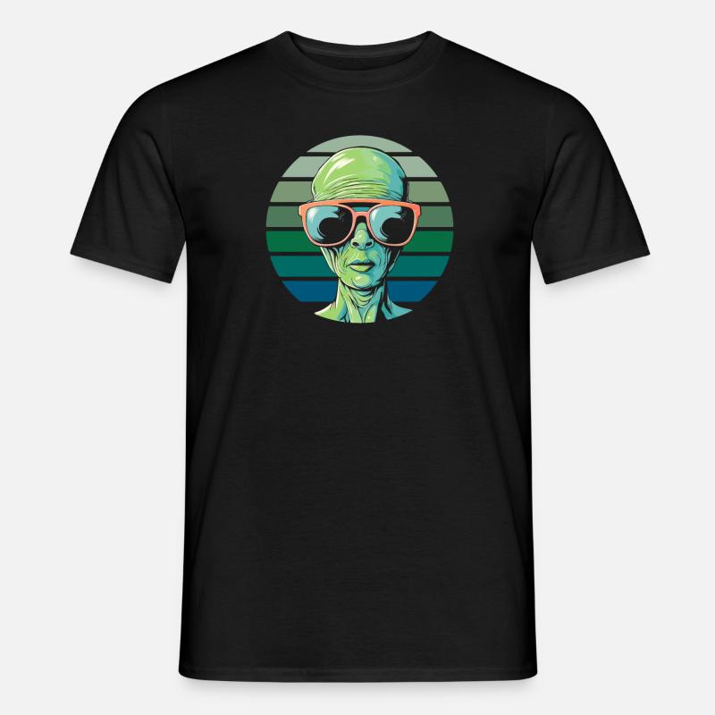 Alien Außerirdischer - Men's T-Shirt - black