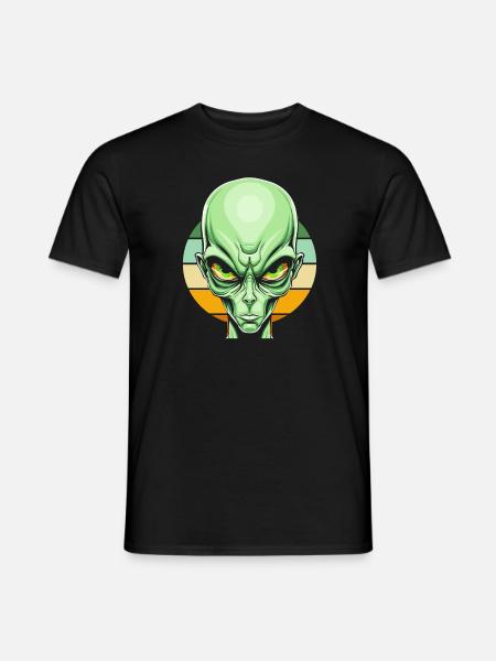 Alien Außerirdischer - Männer T-Shirt - Schwarz