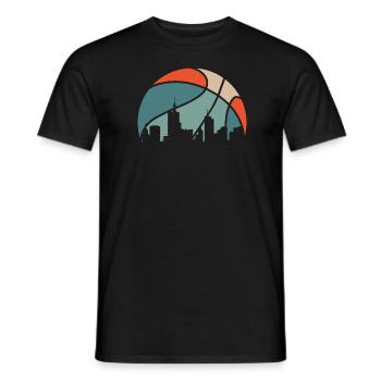 Joueur de basket-ball - T-shirt homme - noir - Devant - AI Model Male 178 light (178cm)