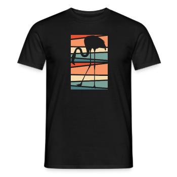 Flamant - T-shirt homme - noir - Devant - AI Model Male 178 light (178cm)