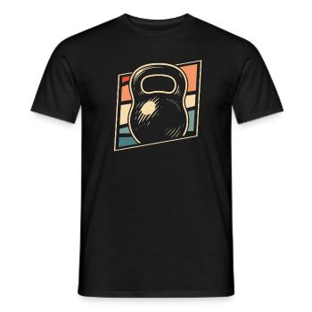 Fitness - Men's T-Shirt - black - Front - AI Model Male 178 light (178cm)