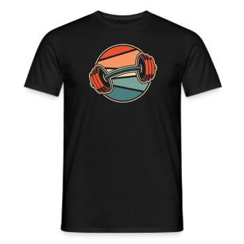 Fitness - Men's T-Shirt - black - Front - AI Model Male 178 light (178cm)