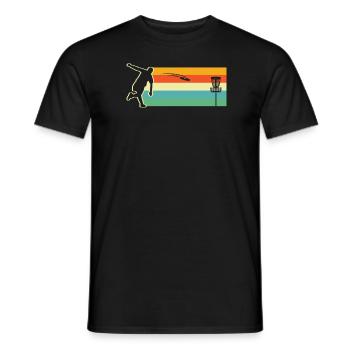 Frisbee Golf Disc Golf - Männer T-Shirt - Schwarz - Vorne - AI Model Male 178 light (178cm)
