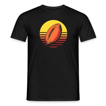 Football américain - T-shirt homme - noir - Devant - AI Model Male 178 light (178cm)